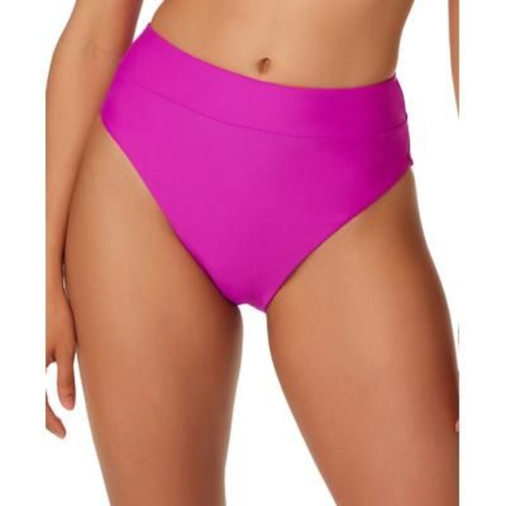 Bar III High-Rise High-Leg Bikini Briefs In Neon Orchid S